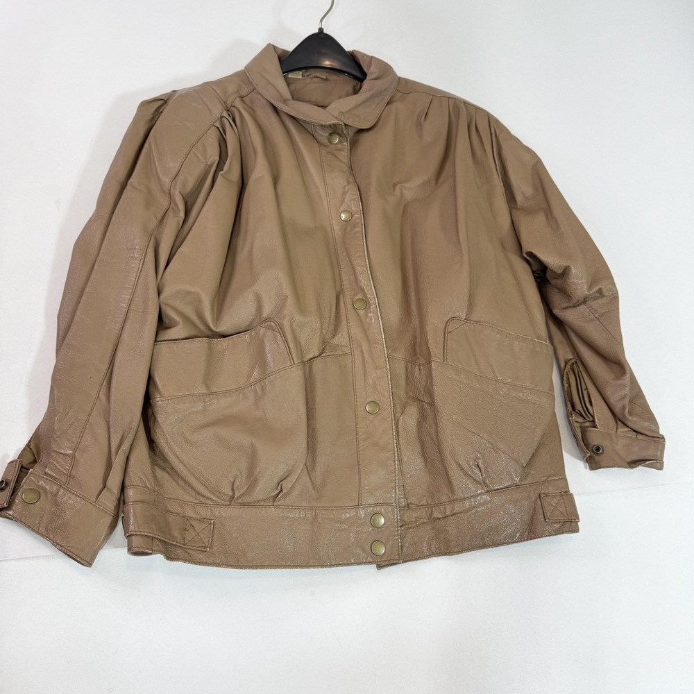 VINTAGE Wilsons Suede & Leather Jacket Womens Medium Brown Pile Lined 90s 95633